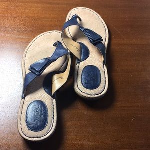 boc Navy Sandals with bow detail
